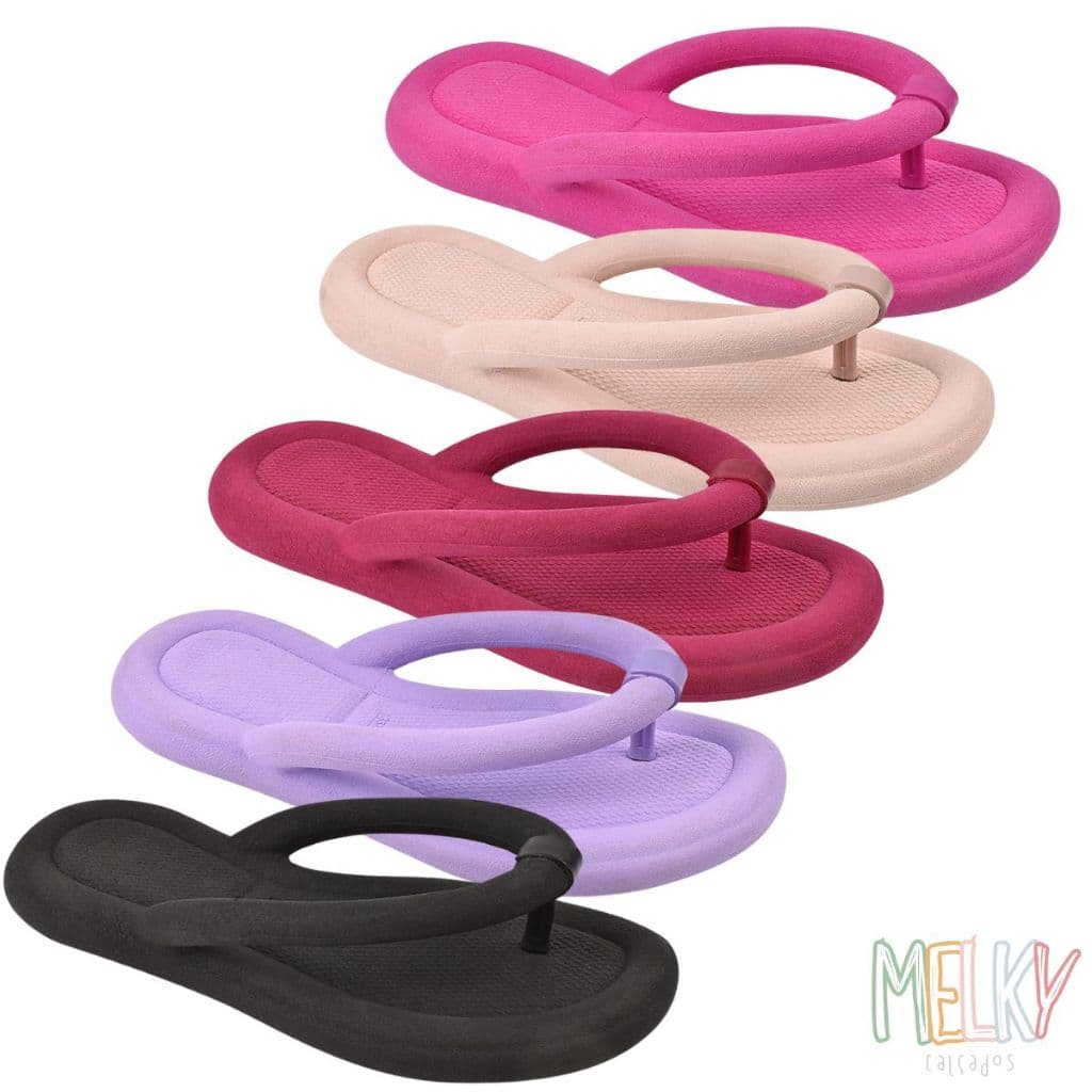 Chinelo Nuvem Feminino Flip Flop Confortável e Leve Melky Calçado