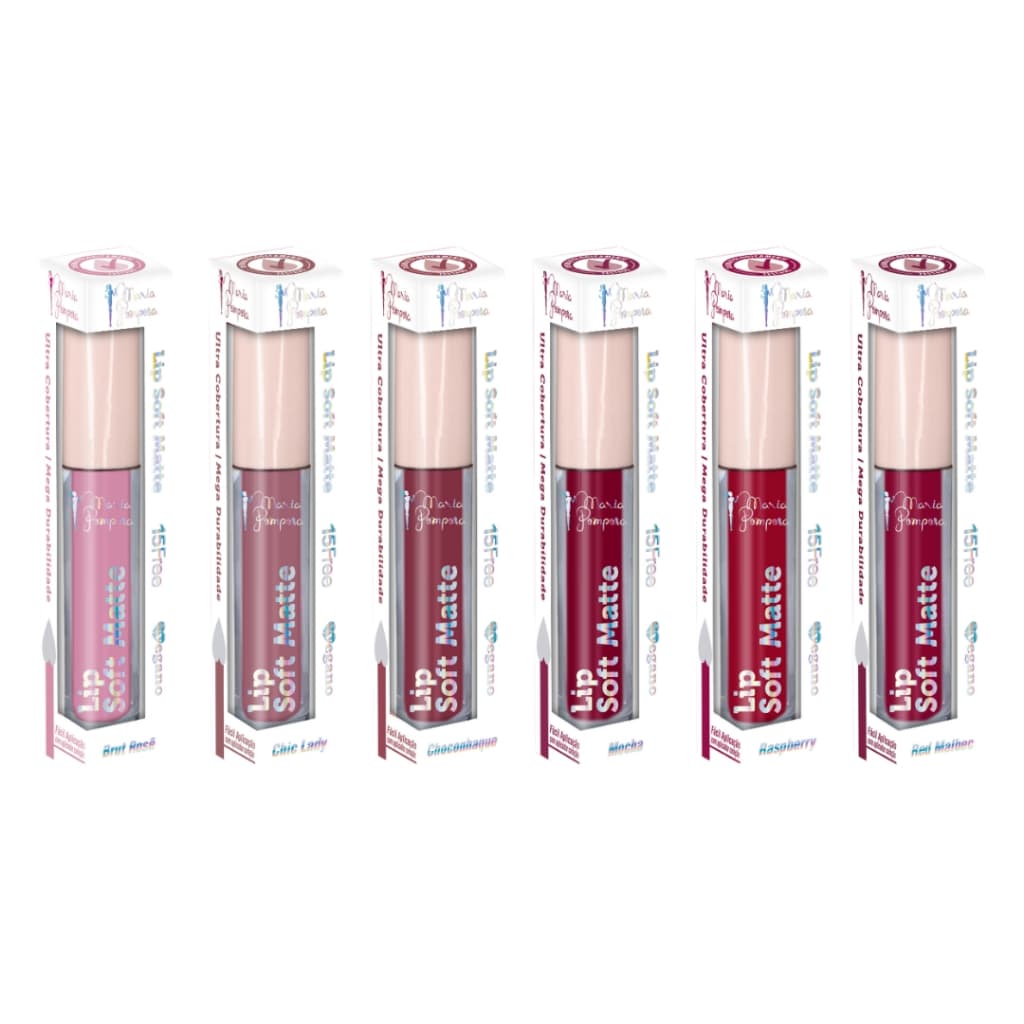 Batom Líquido Soft Matte 15Free - Maria Pomposa vegano (escolha a cor)