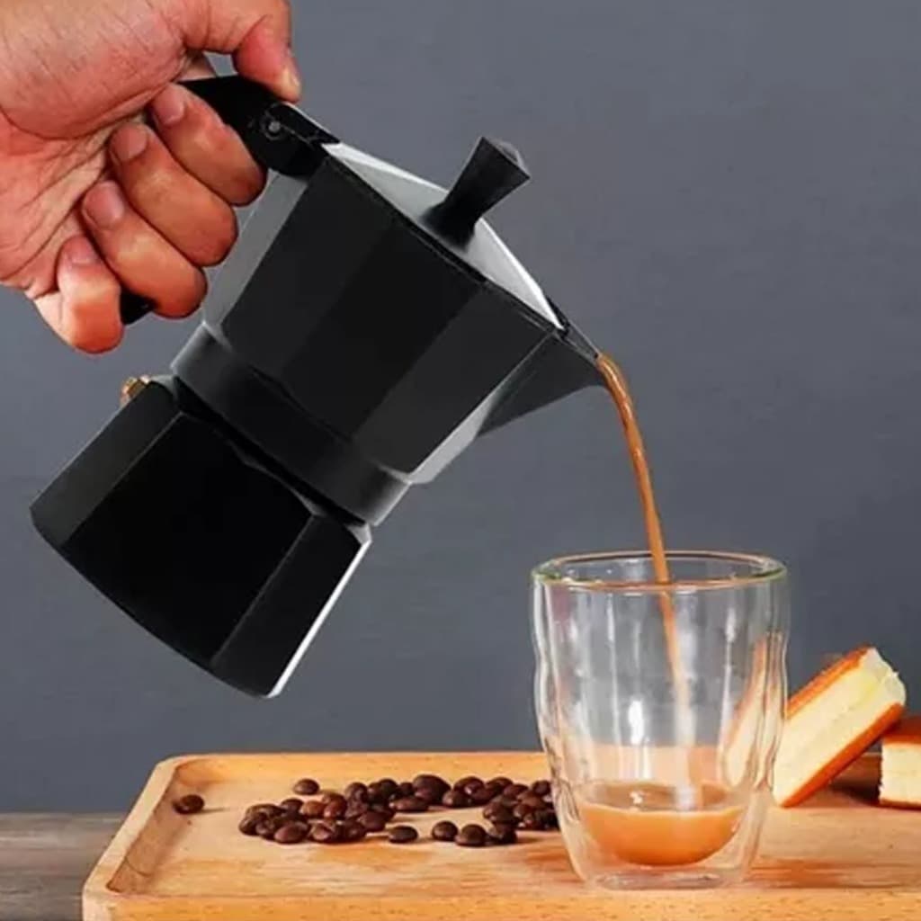 Cafeteira Italiana 300ml Moka Café Expresso Alumínio faz 6 xícaras