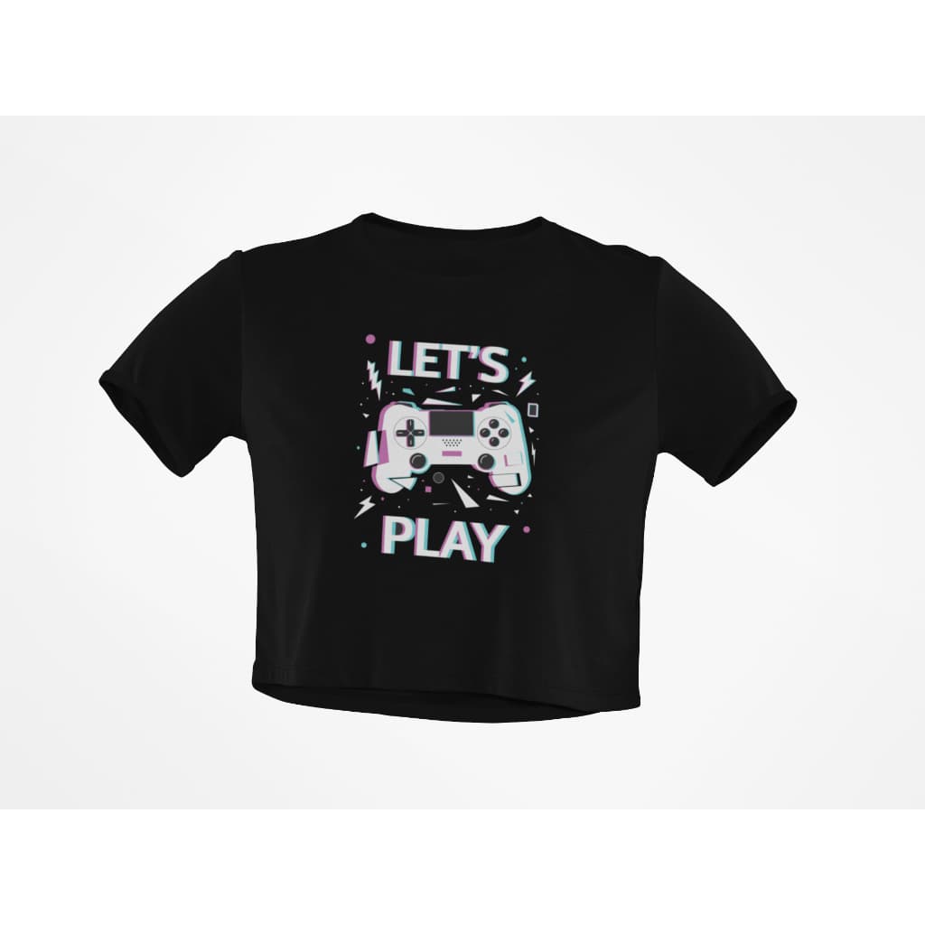 Blusinha camiseta Cropped Feminina Games Jogos Controle Video Game Tendência