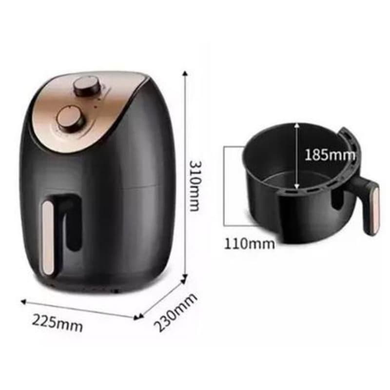 Fritadeira Elétrica Sem Óleo/Air Fryer 3,5L Homeland 127v