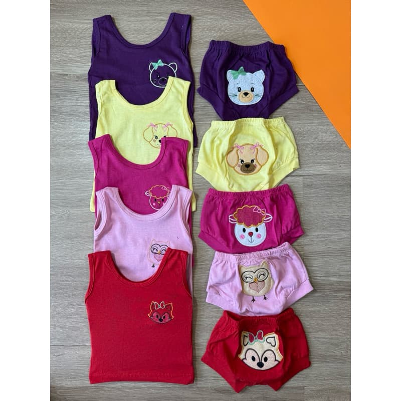 Conjunto Tapa fralda Com Camiseta Para Bebê Menina PMG