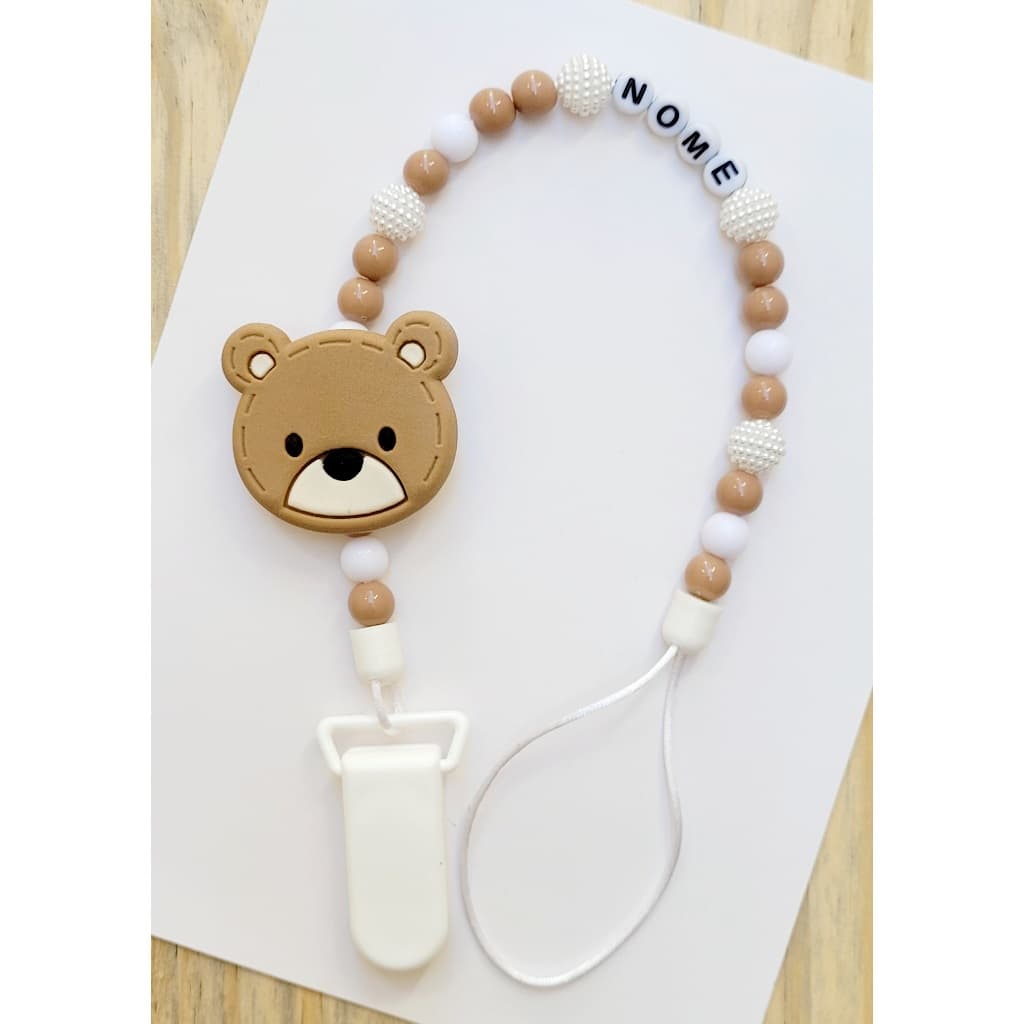 Prendedor de chupetas urso personalizado