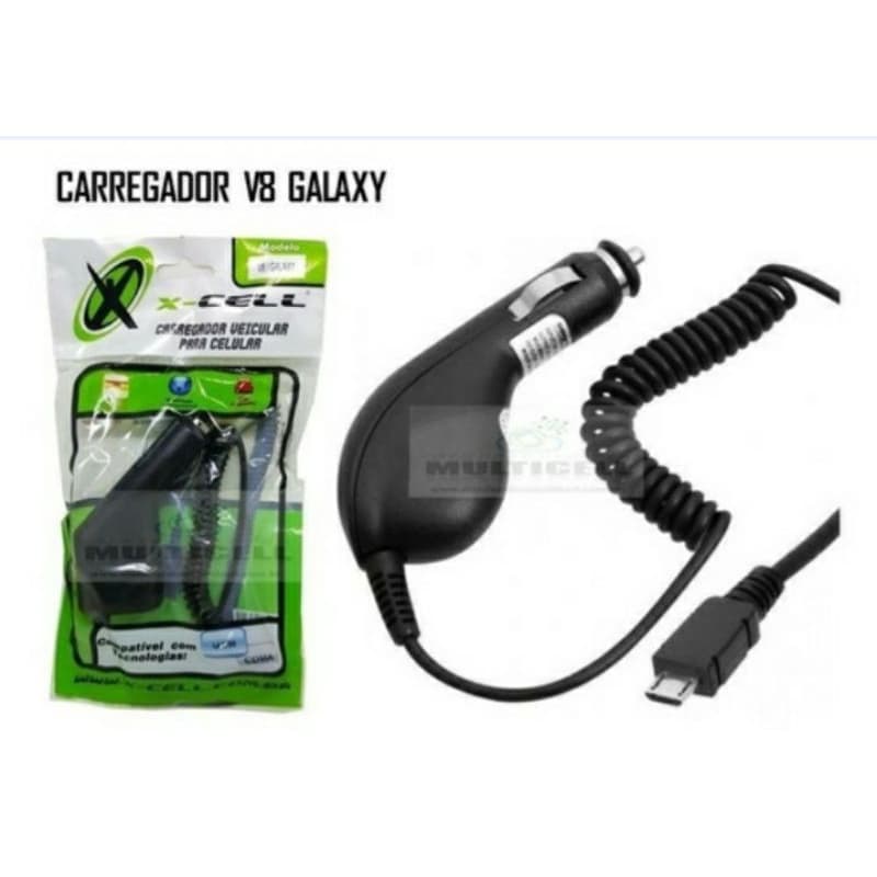 Carregador Veícular para celular V8