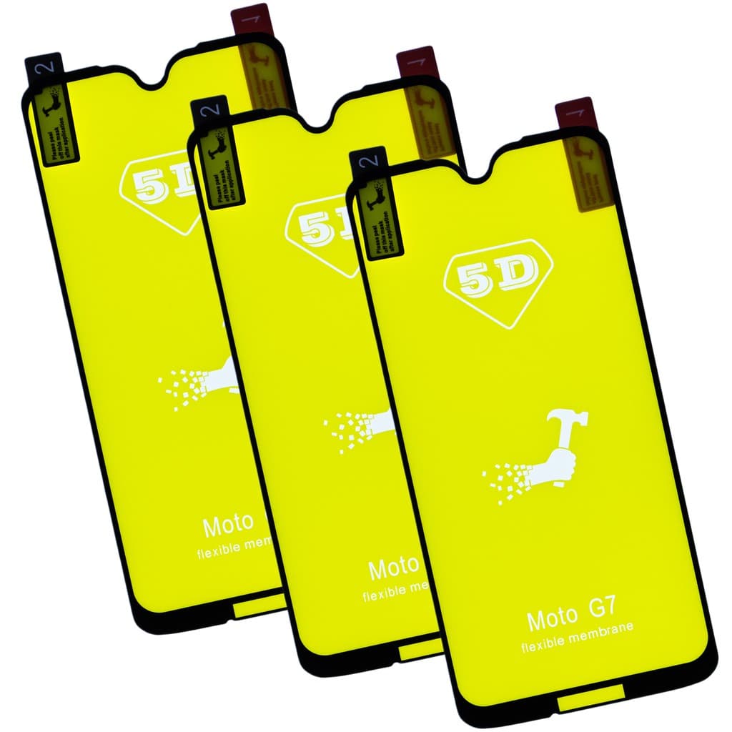 PELICULA 5D GEL FLEXIVEL MOTO G7 - MOTO G7 PLAY - MOTO G7 POWER