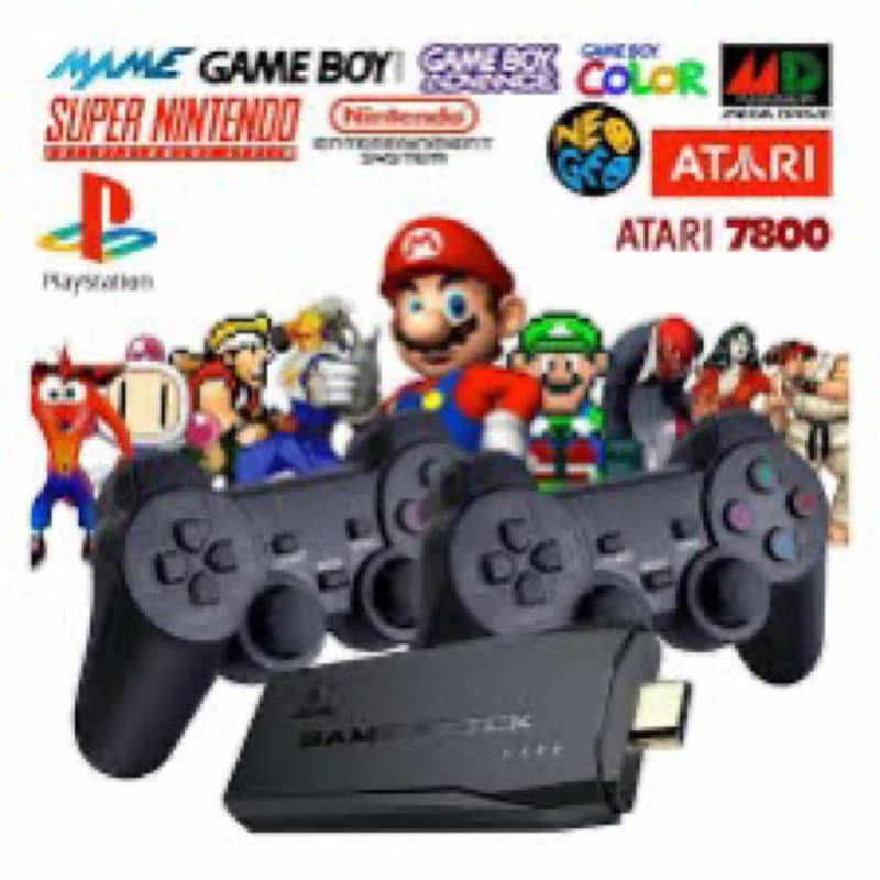 video game, game stick com dois controles 4K mais de 10 mil jogos