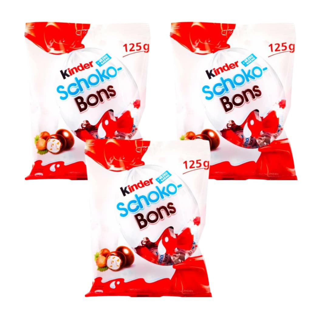 3 Chocolate Kinder Choco Bons Importado Alemanha 125g