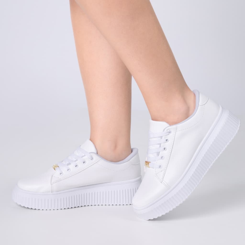 Tênis Feminino Casual Confortável Plataforma Leve Blogueira Moda Sapato Feminino Original Dia