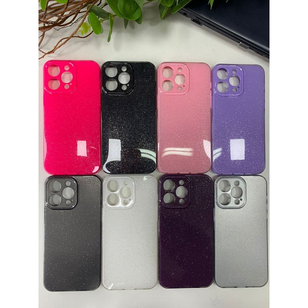 Capa Capinha de Celular Silicone com Glitter Samsung A05/A05S/A15/A25/A34/A35/A54/A55/A03/A30S/A50/A04S/M15