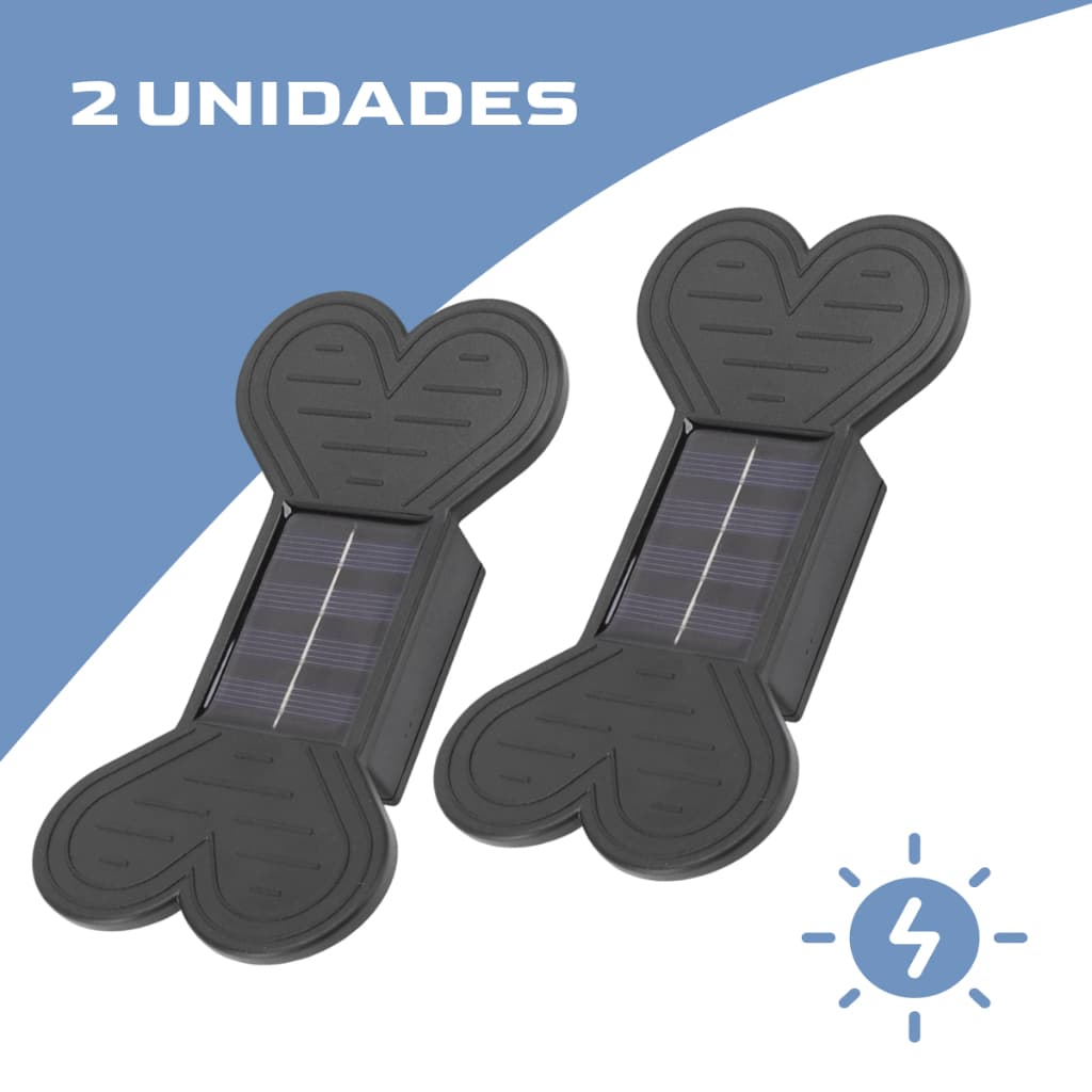 Kit 2 Luminária Arandela de LED Exterior/Interior Luminária Solar ( SH-010 )