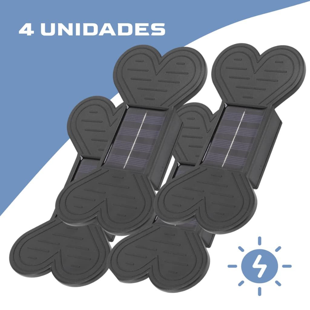 Kit 4 Luminária Arandela de LED Exterior/Interior Luminária Solar ( SH-010 )