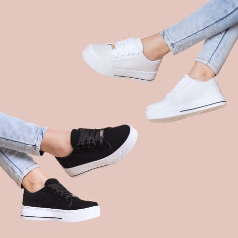 Kit Tênis Feminino Casual Confortável Leve Sapato Feminino Moda Dia Original Macio Blogueira