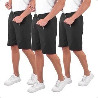 Kit 3 Bermuda Masculina Short Calção Futebol Academia Corrida Treino Musculação modelo surtidos