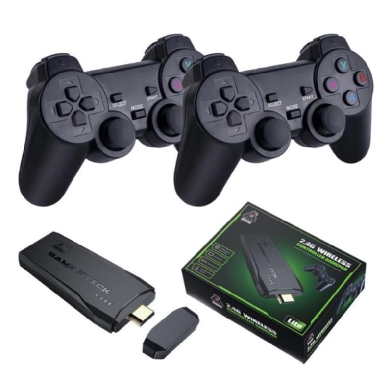 Game Stick 4k Videogame 2 controles  20 mil jogos Retro