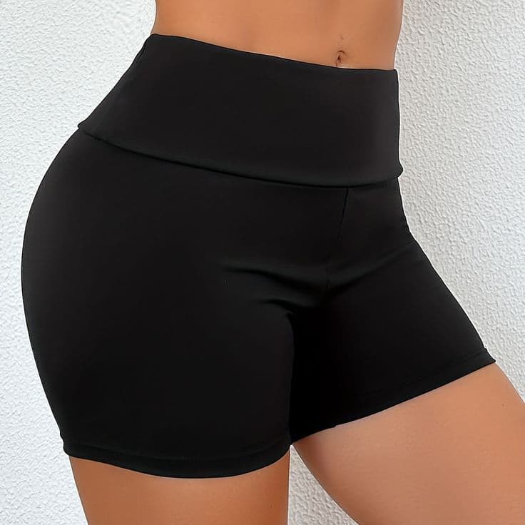 Short Legging Curto Fitness Academia Levanta Bumbum Cintura Alta Short Pijama
