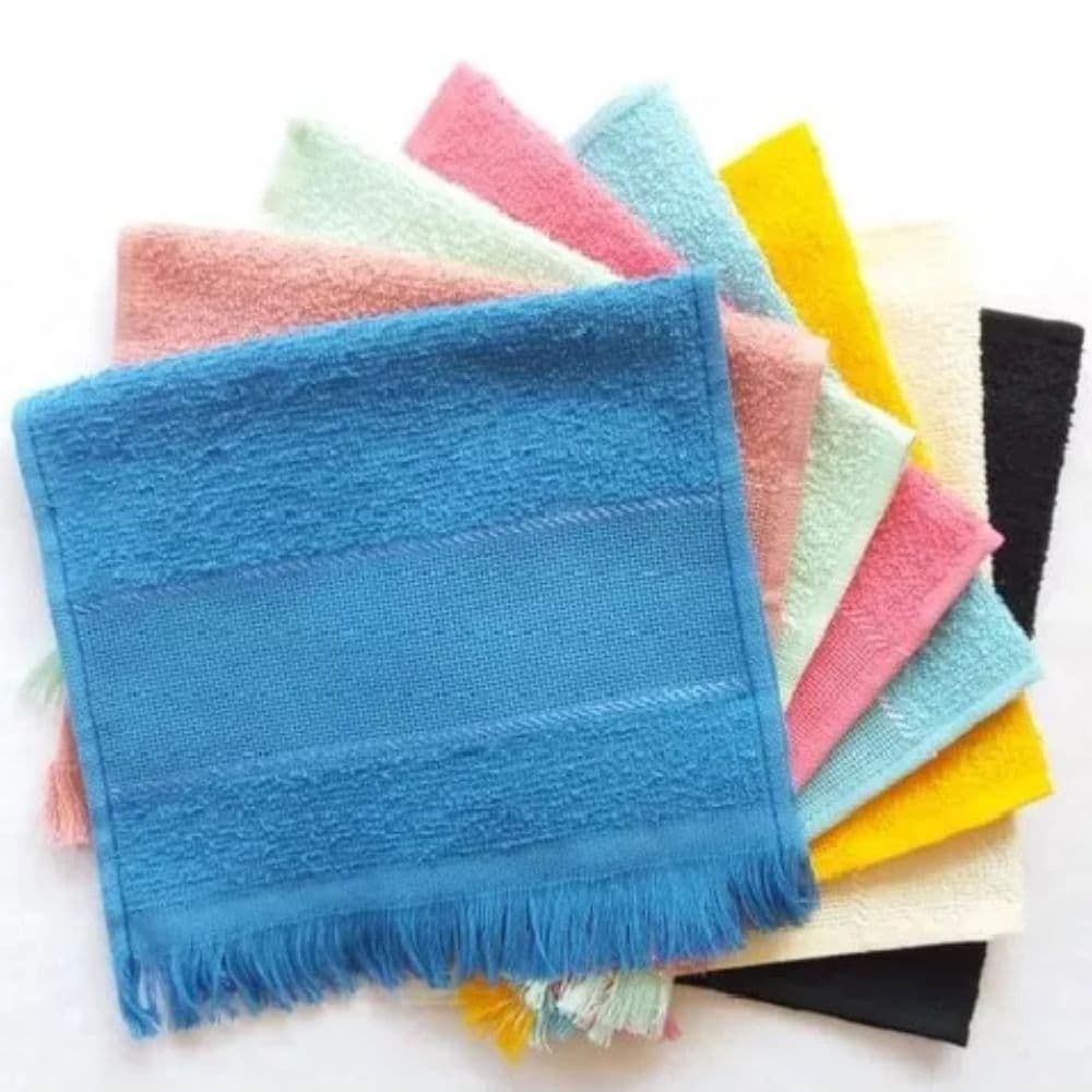 Kit 10 Toalhinhas Social para Bordar Infantil Toalha de Mão Boca Bebê Algodão 21x33cm