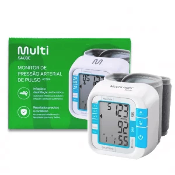 Aparelho Pressao Pressão Arterial Digital Pulso Medidor Multi
