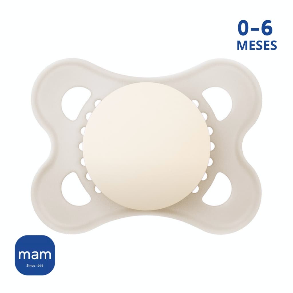 Chupeta 0 a 6 Meses MAM Original Bico Silicone Simétrico SkinSoft Neutra Bebê Menina Menino Recém Nascido