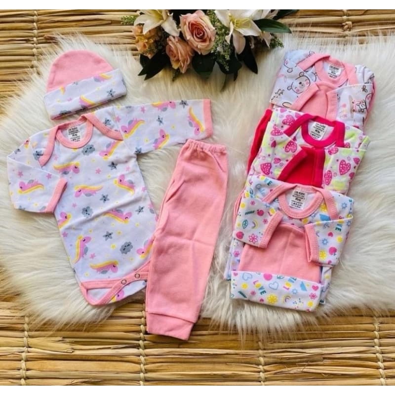conjunto pagão 3 peças RN P M ou G - 1 body bebê manga longa, 1 calça/mijão e 1 touca - tecido suedine estilo americano enxoval maternidade - roupa recém nascido - roupinha de bebê menina ou menino - conjunto body + mijão + touca 100% Algodão