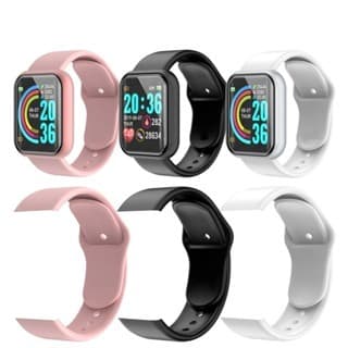 Pulseira de Silicone Para Smartwatch Sport D20 D13 116plus Y68 Varias Cores