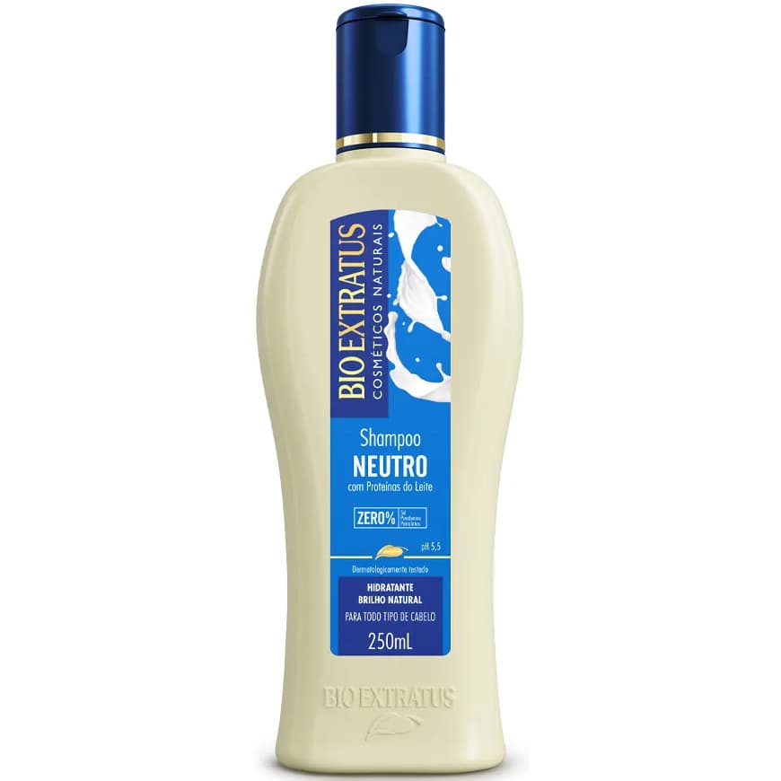 Shampoo Neutro Proteínas do Leite Bio Extratus Hidratante Brilho Natural 250ml
