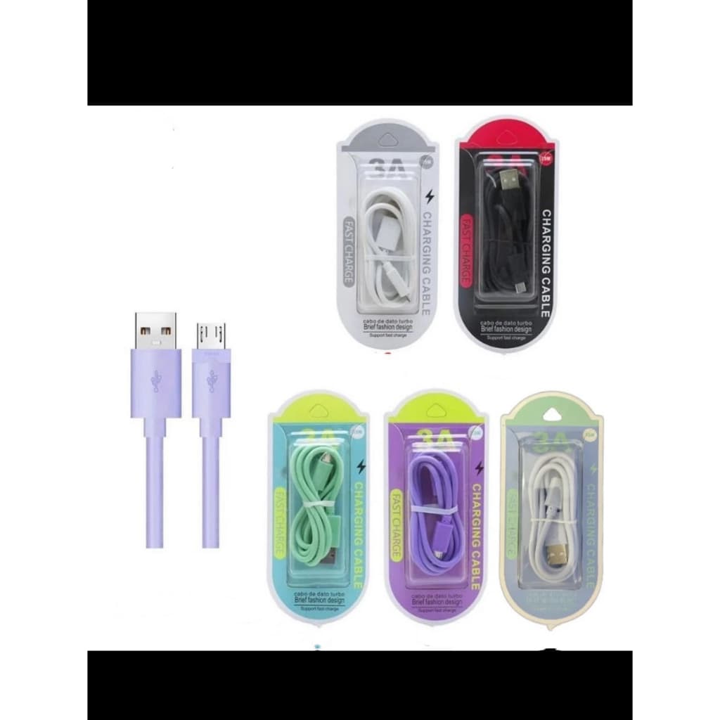abo de dados macaron colorido para celular de 25 W, adequado para carregamento rápido, cabo de carregamento de celular Android tipo-c e V8