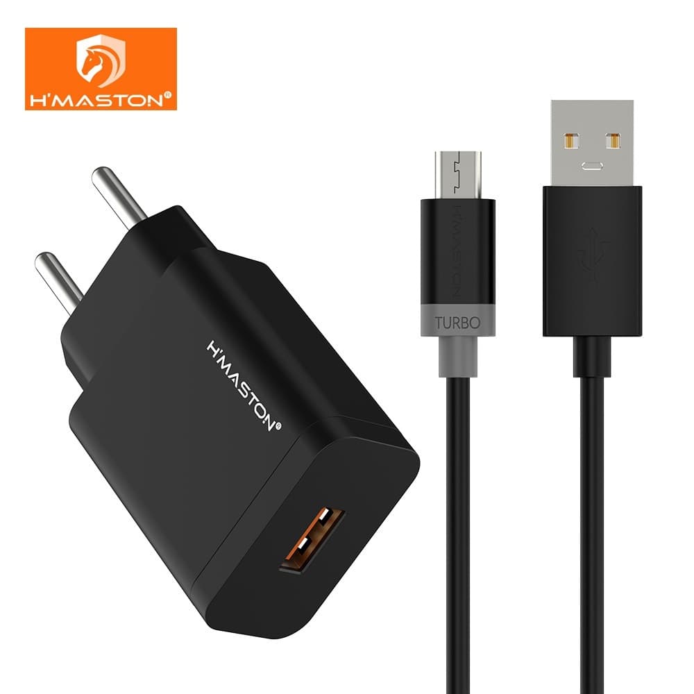 H'maston Y59 Carregador Turbo 6A 30w Usb Para iPhone Android Carregador mais rápido