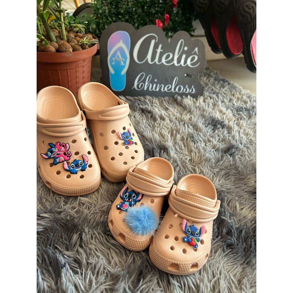 BABUCHE CONFORTAVEL LINDO STITCH CHINELO CALÇADO CLOG MACIO