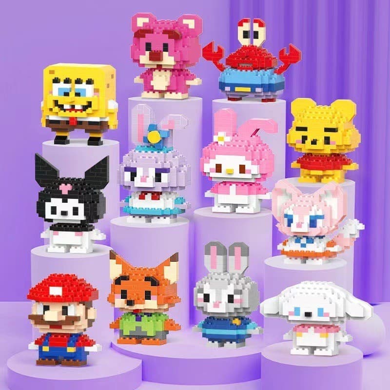 Blocos de montar L*E*G*O*S Educativos Desenho Animado Brinquedo infantil Brinquedos Coleção De Quebra-Cab