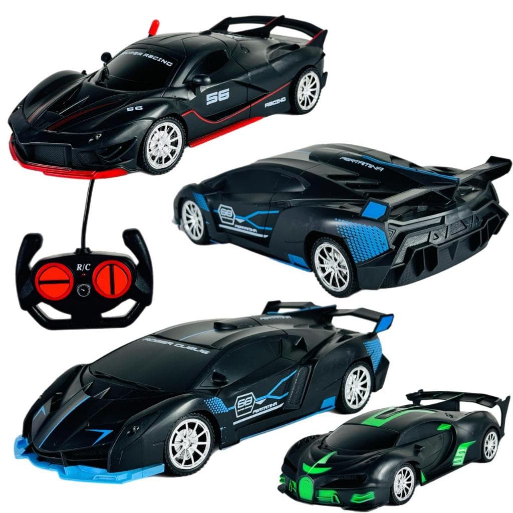 Super Carrinho De Controle Remoto Modelos Ferrari Lamborghini Bugatti Com Faróis Ascendem De Luz Led