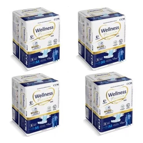 Fralda Wellness Premium/geriátrica/noturna/tamanho M/unissex