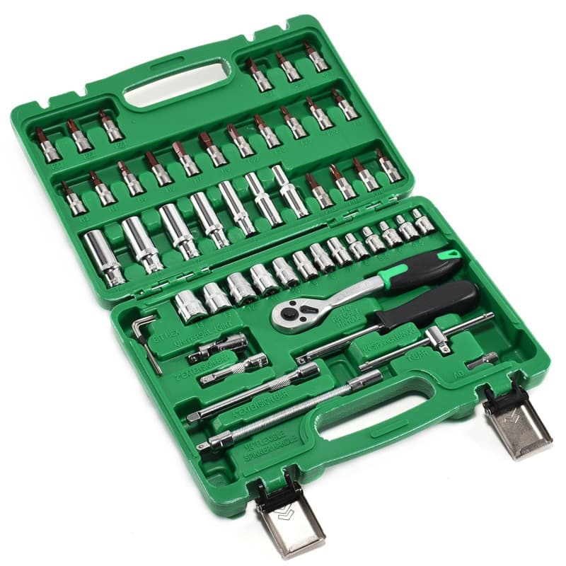 Verde Kit Chaves Jogo Catraca Reversível Com Soquetes 92Peças Maleta Completa Linha Premium Completa Linha Premium