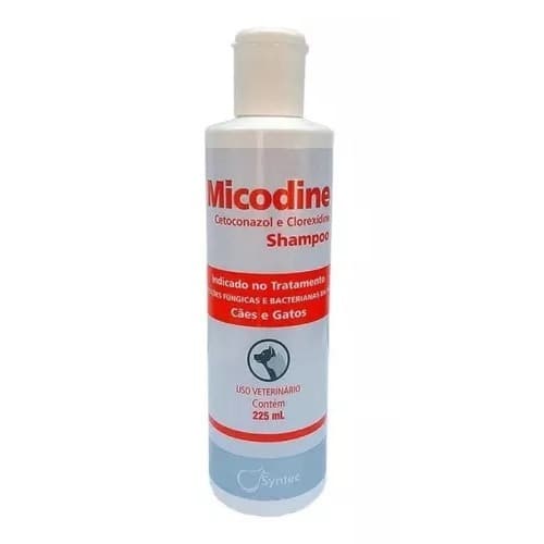 Micodine shampoo 225ml para cães e gatos