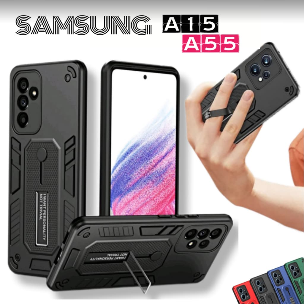 Capa Capinha Anti impacto para Samsung A35 5G / Samsung A15 5G / Samsung A55  - silicone com suporte