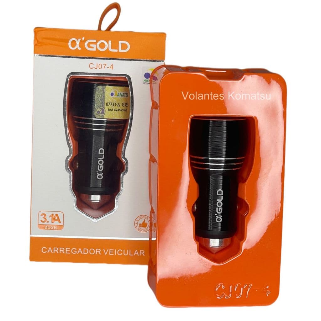CARREGADOR VEICULAR PARA CELULAR TOMADA FONTE 2 PORTAS USB