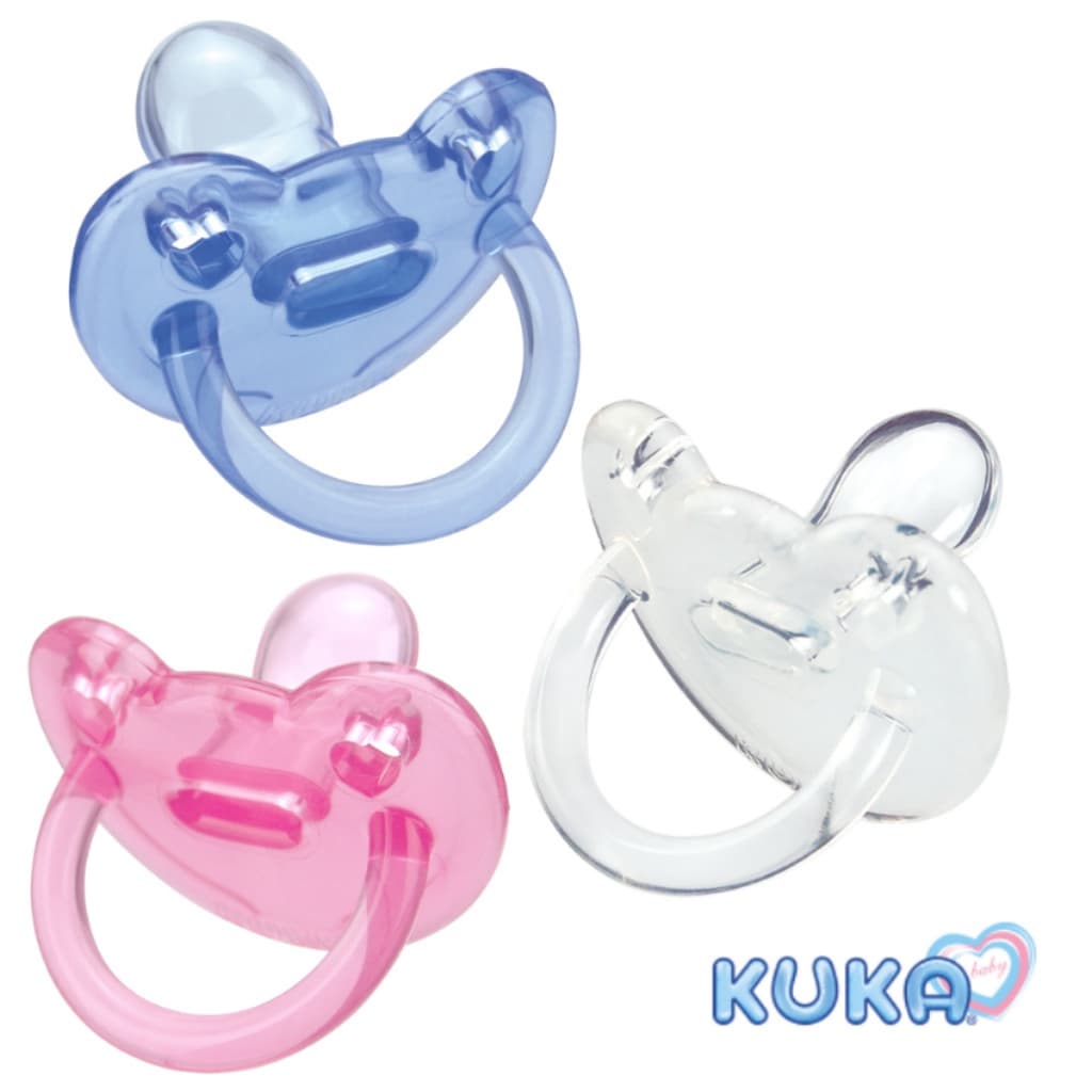 Chupeta 100% Silicone Bico Ortodôntico Kuka - Tamanho 1 - 0-6 Meses