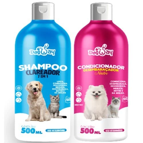 Kit Shampoo E Condicionador para Cachorro e Gato Genial Pet - 500 ml
