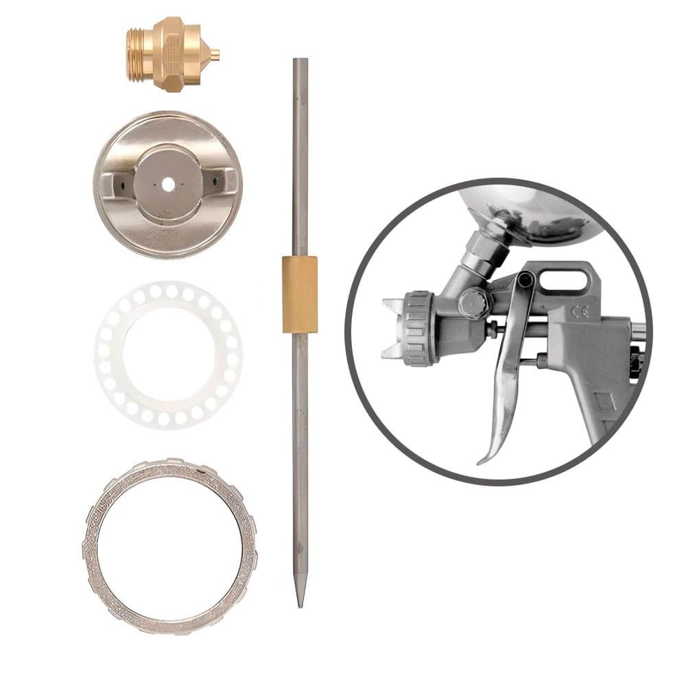 Kit Reparo Pistola de Pintura 1.2 / 1.5 / 1.8 Completo Bico Bocal Capa Agulha