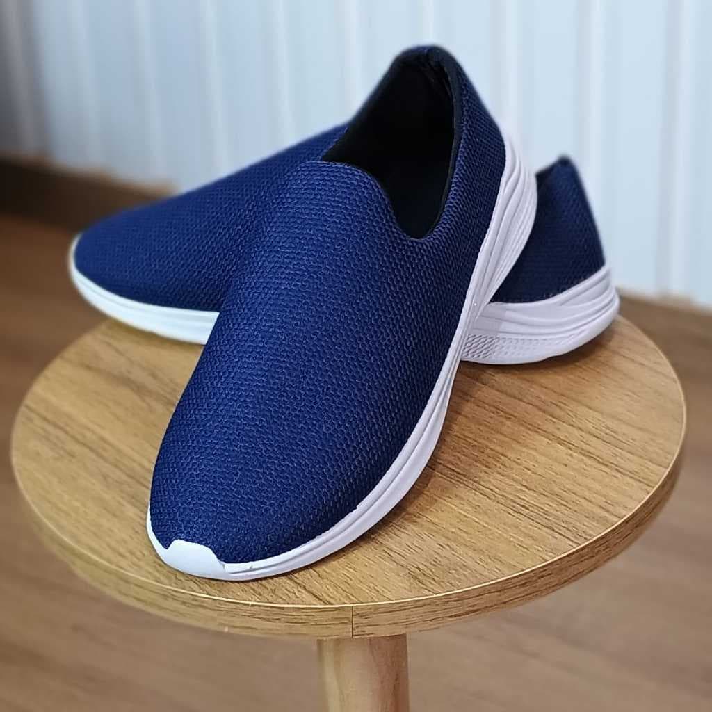 Tenis Femenino Sapato Academia Tênis Masculino Slip On Tênis Meia Confortavel
