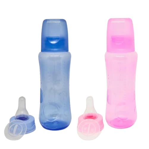 Mamadeira 240 ml  Anplas infantil Azul Ideal de para bebê de 3 a 6 meses