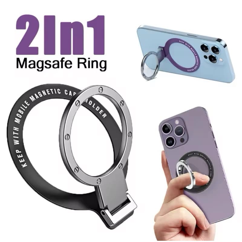 Suporte De Telefone Com Anel Rotativo Para Pessoas Preguiçosas/Invisível Dobrável para iPhone 15, 14, Xiaomi, Samsung,