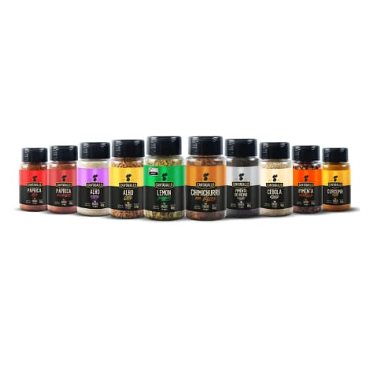 Kit Especial Temperos CantaGallo 10 Sabores - Alho Cebola Páprica Chimichurri Combo