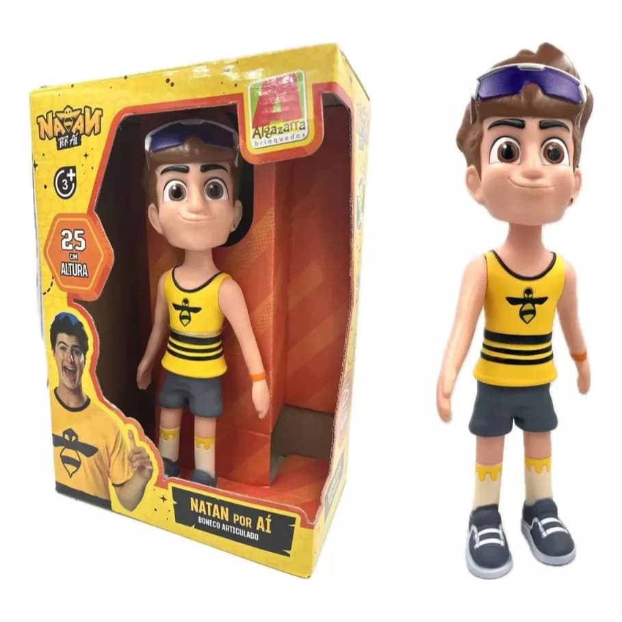 Boneco De Vinil Articulado Natan Por Aí 25cm - Algazarra