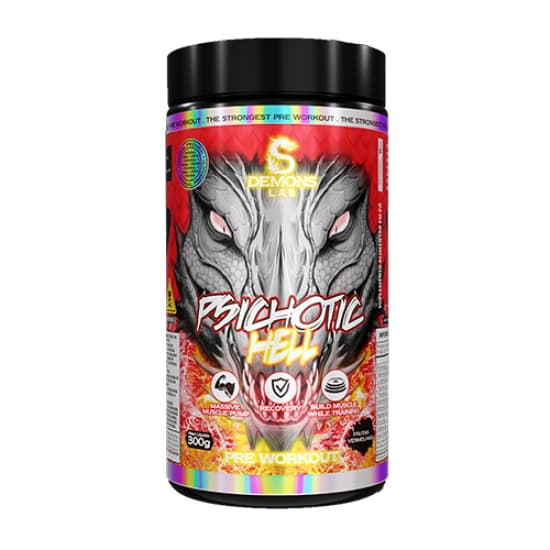 Pré Treino Psichotic Hell Frutas Verelhas 300g Demons Lab