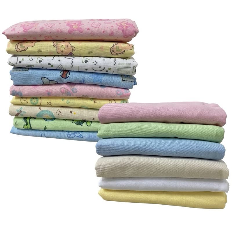 Kit 3 Coeiro Flanelados Liso ou Estampado Bebê Enxoval Completo recém nascido