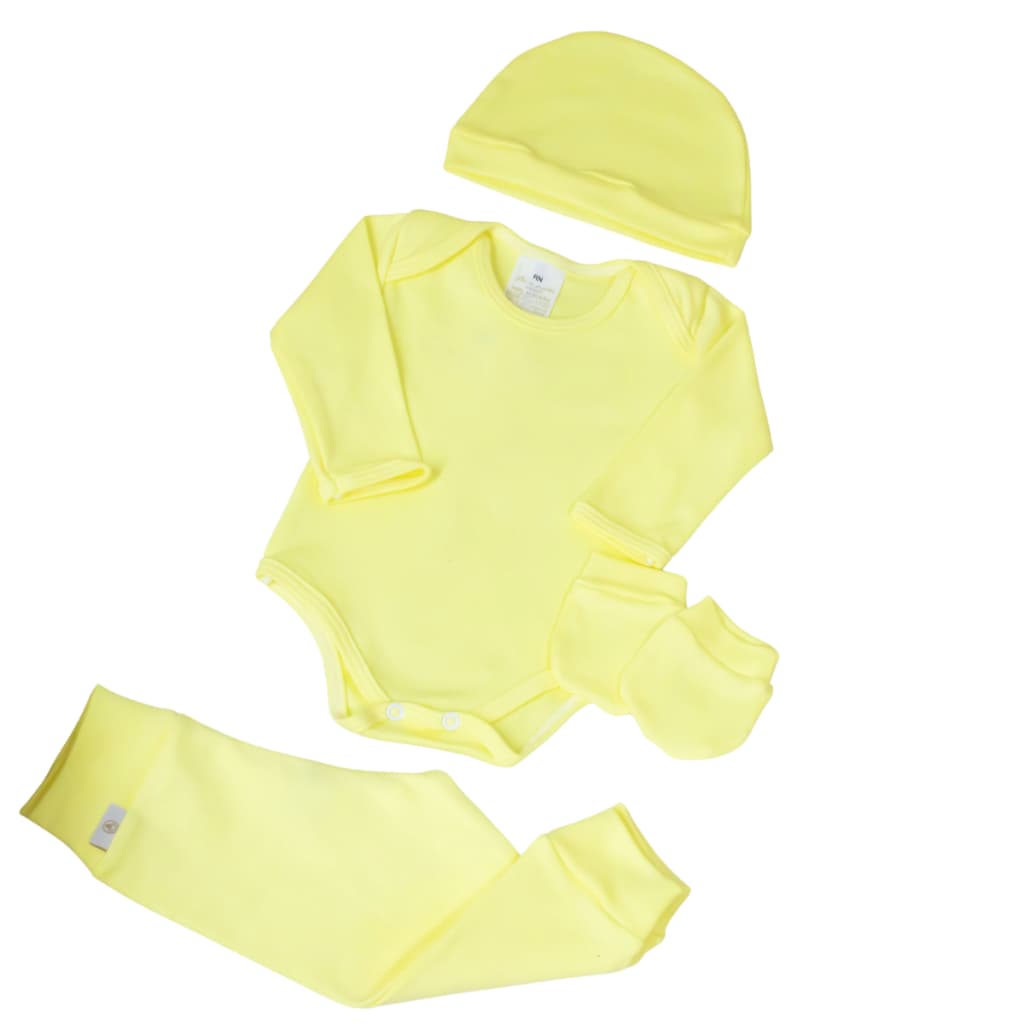 Conjunto Infantil Menina e Menino Bebê Para Maternidade Recém Nascido Roupas de Bebê 100% Algodão