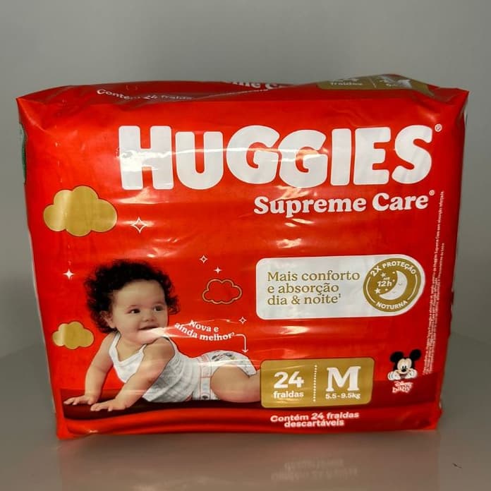 FR HUGGIES VERMELHA SUP.CARE JUMBO M 24UN