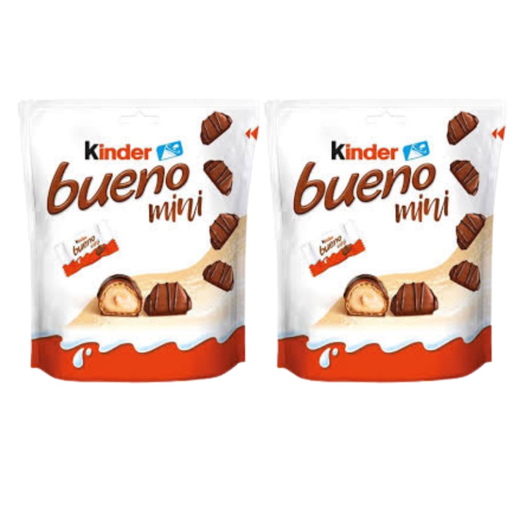 2 Chocolate Kinder Mini Bueno Importado Alemanha 108g
