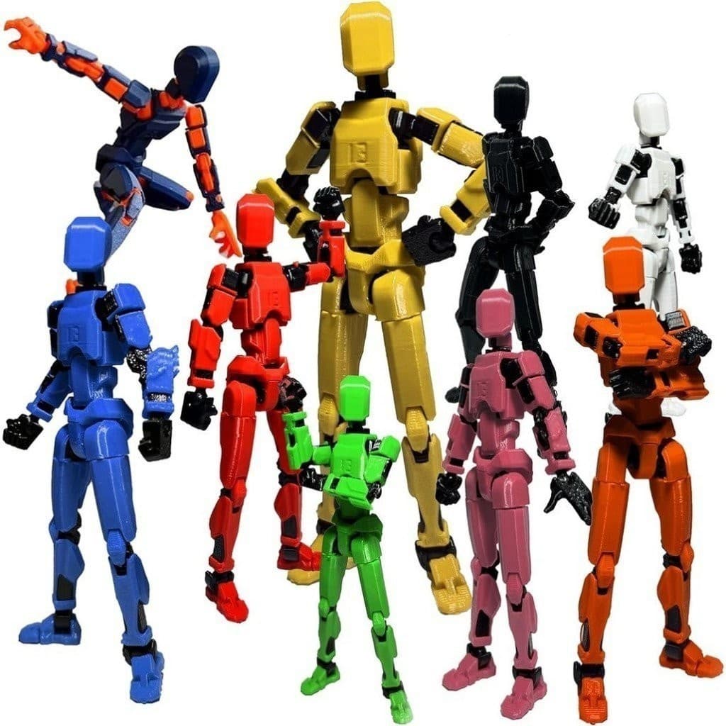 Boneco Dummy 13 - Boneco Articulado Action Figure Brinquedo Educativo Varias Posições 3D