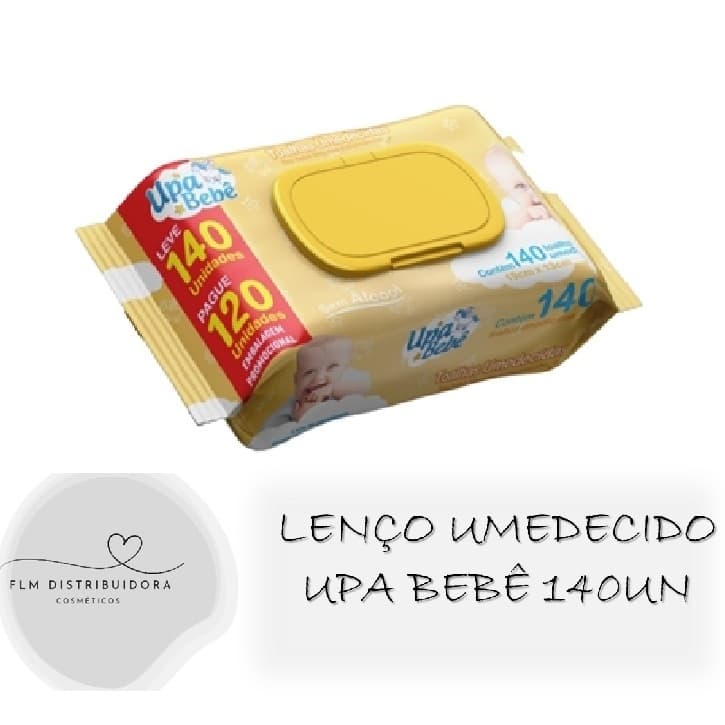 Lenços Umedecidos 140 unidades Higiene e Cuidado Upa Bebê